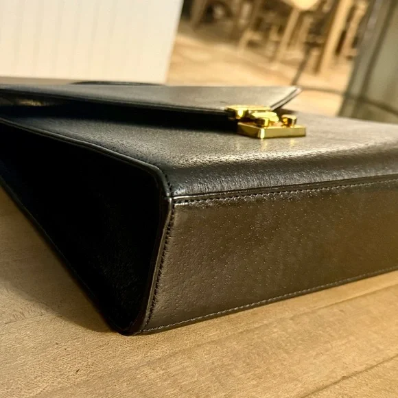 Valentino Garavani Black Leather Crossbody Shoulder Bag